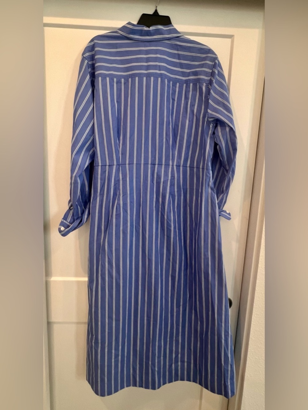 Universal Thread Blue Striped Shirt Dress XXL Tie Waist Cotton NWT - Picture 5 of 8